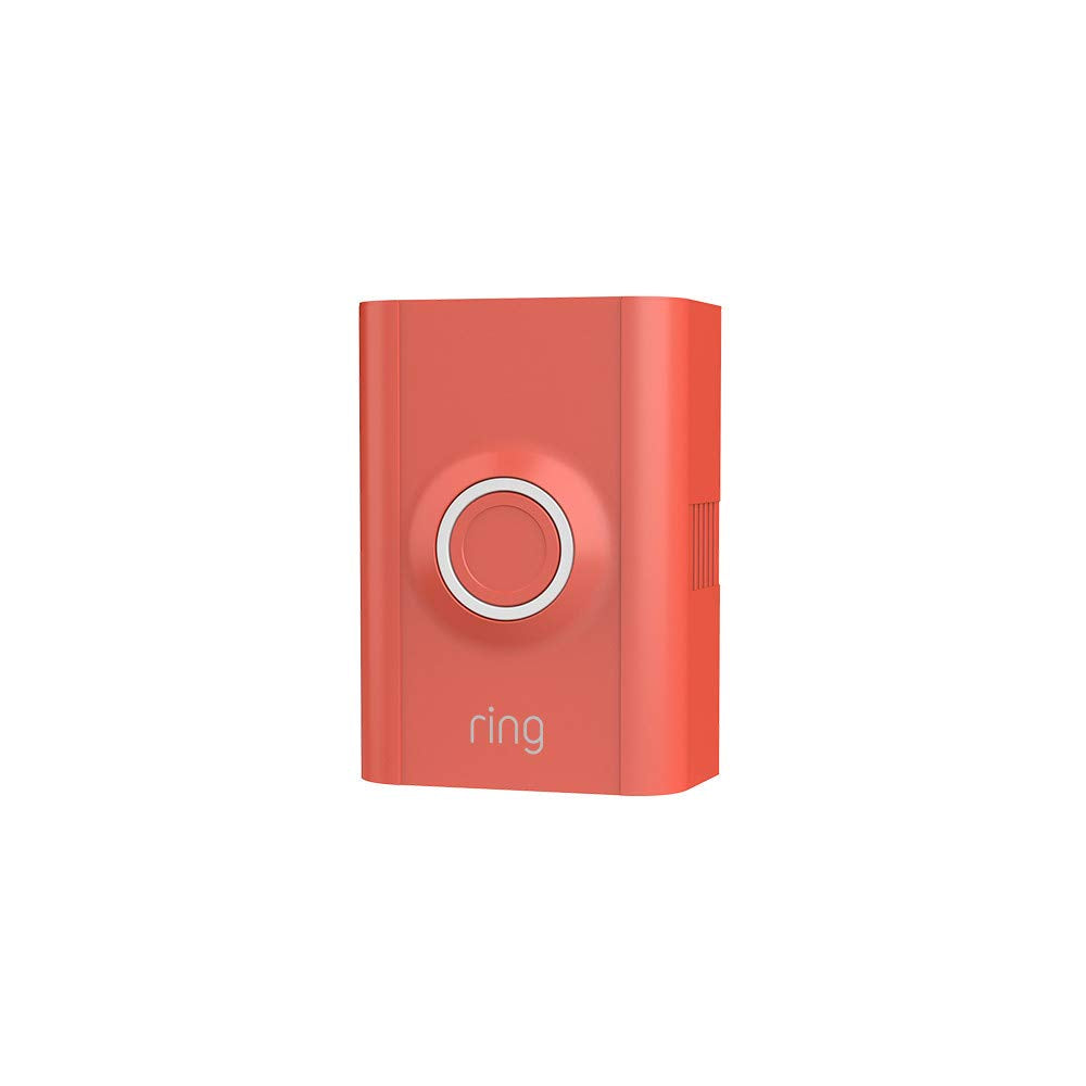 Ring Video Doorbell 2 Firecracker faceplate for quick, bold color customization.