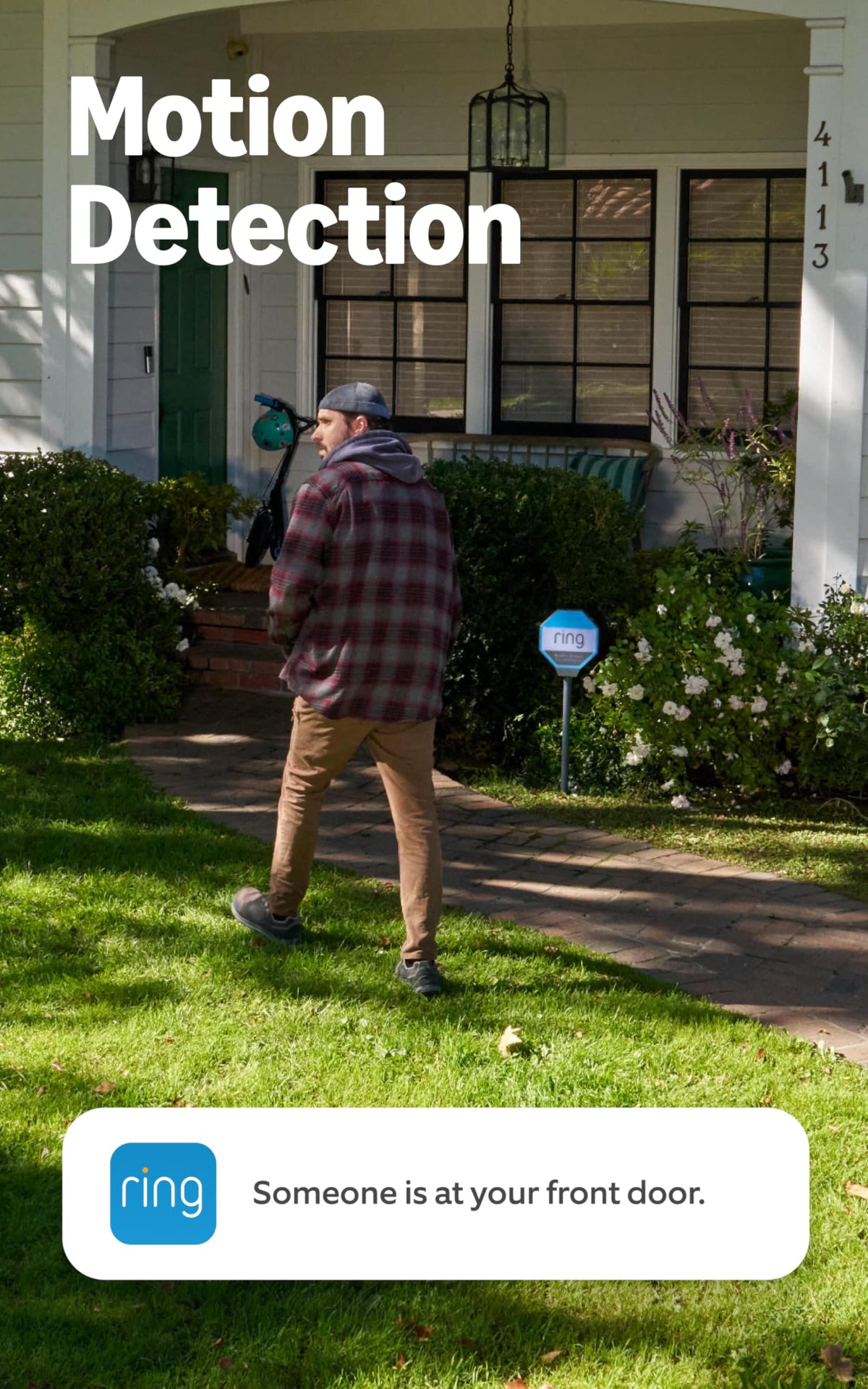 Ring Wired Doorbell real-time motion alerts notify you instantly on mobile.