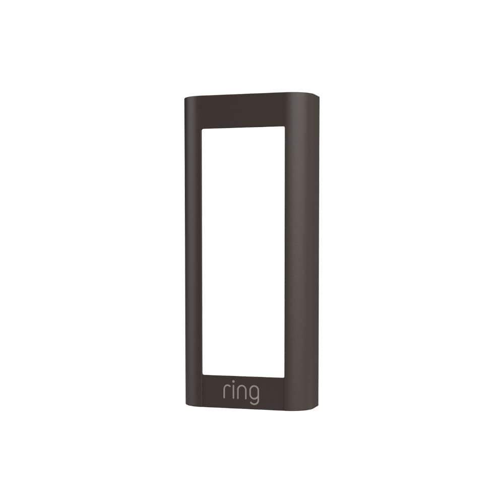 Ring Wired Doorbell Pro mocha brown faceplate adds a subtle, durable accent to your entryway