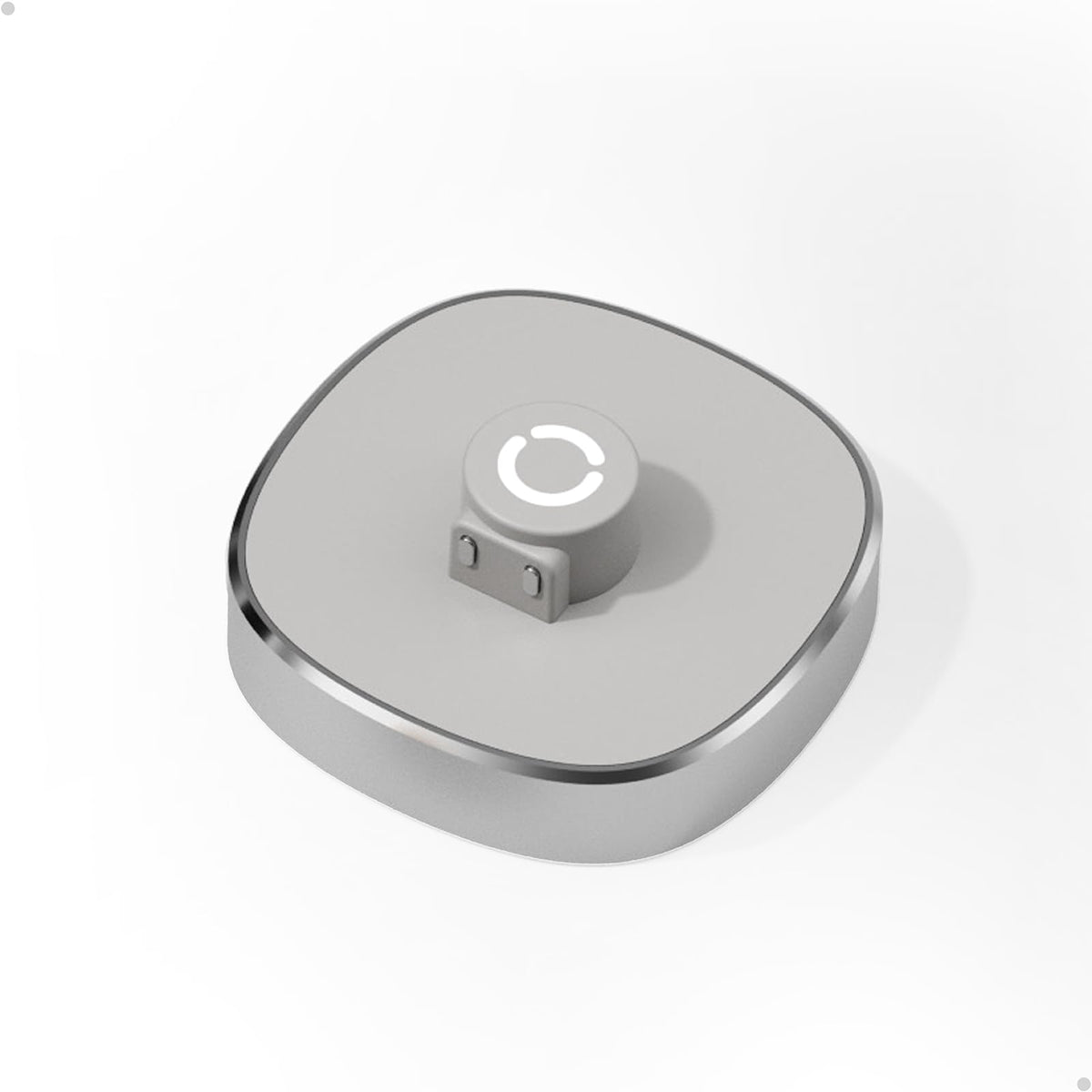 RingConn front view of charging dock showing clean design and stable hold benefit