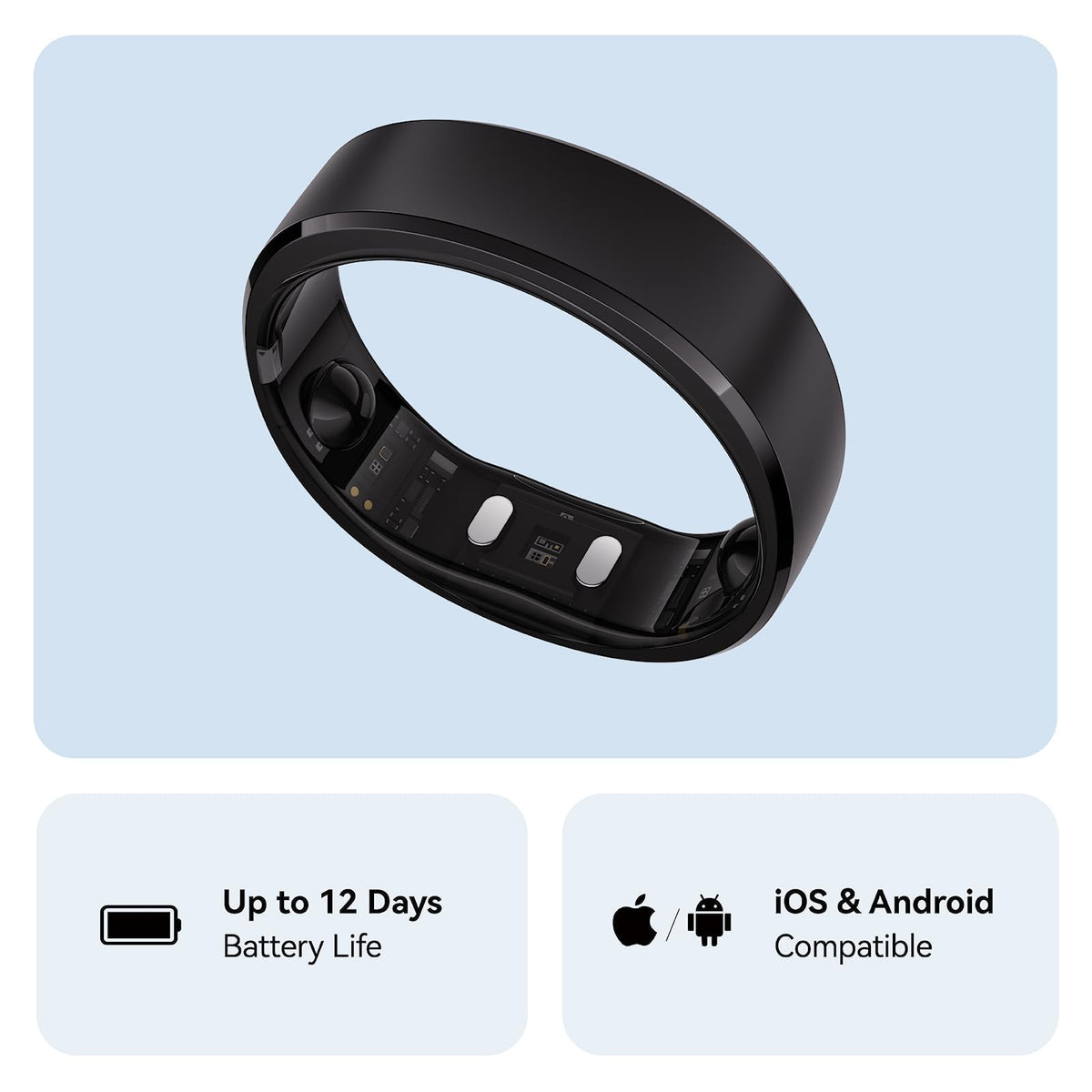 RingConn Gen 2 ultra-thin design on the finger.