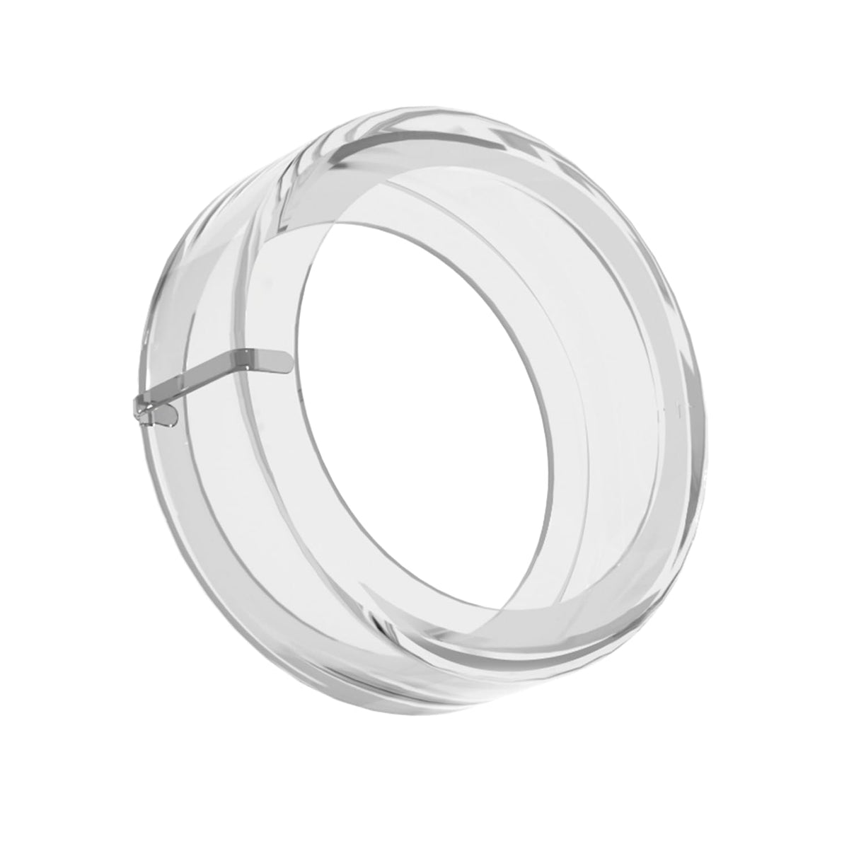 Crystal-clear silicone keeps ring color visible while providing durable protection