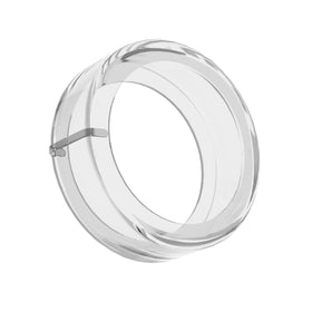Crystal-clear silicone keeps ring color visible while providing durable protection