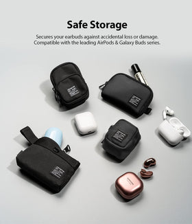Ringke Mini Pouch carabiner-attachment in use for hands-free carry