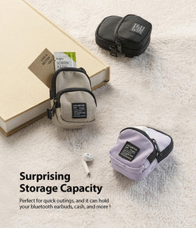 Ringke Mini Pouch open closure pocket keeps small items accessible
