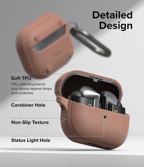 Ringke on a wireless pad shows charging compatibility without removing case