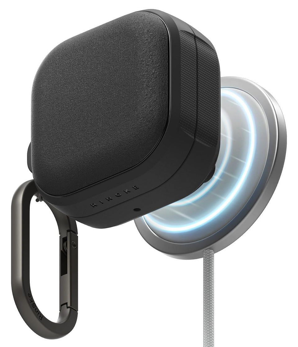 Ringke Onyx front view showing sleek black protection and MagSafe compatibility benefit
