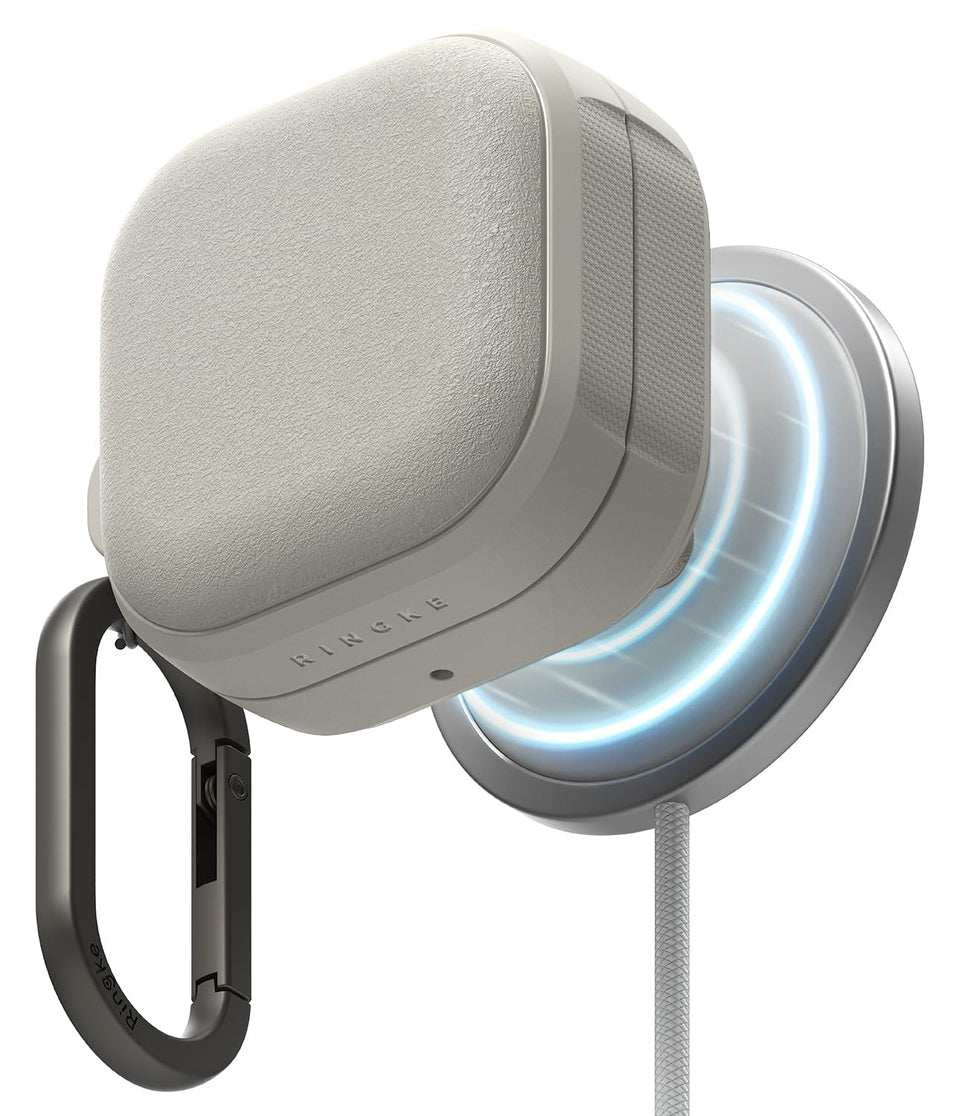 Ringke Onyx warm gray front view showing neat fit and protection