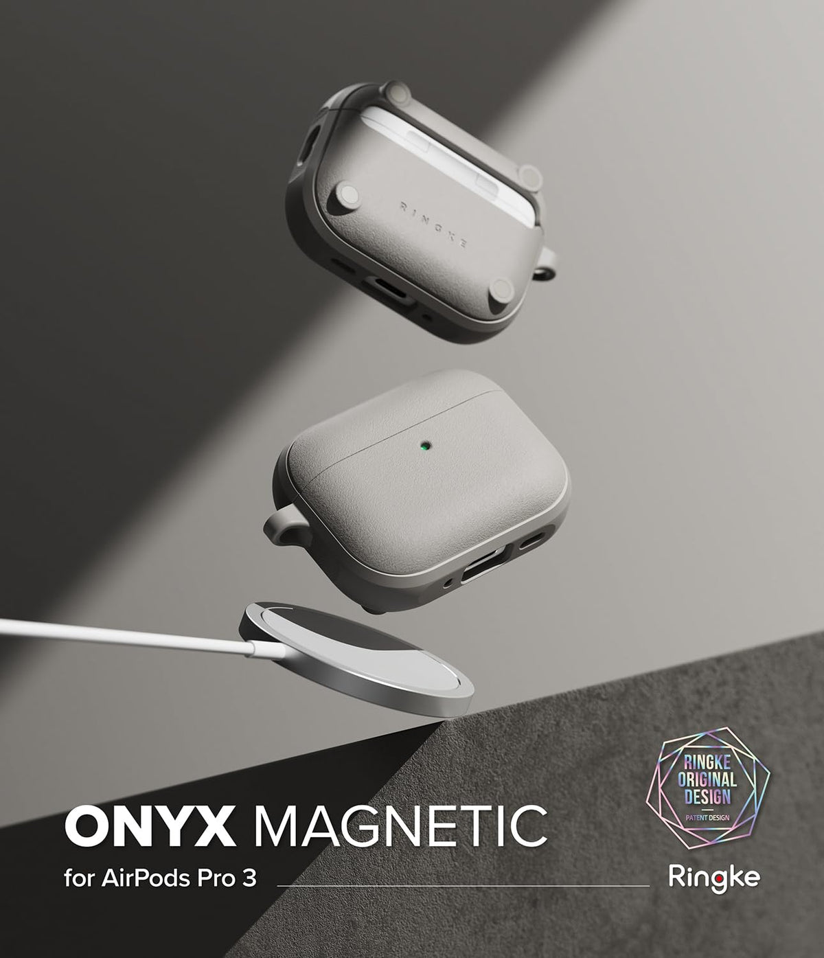 Ringke Onyx attached to backpack strap showing travel-ready convenience