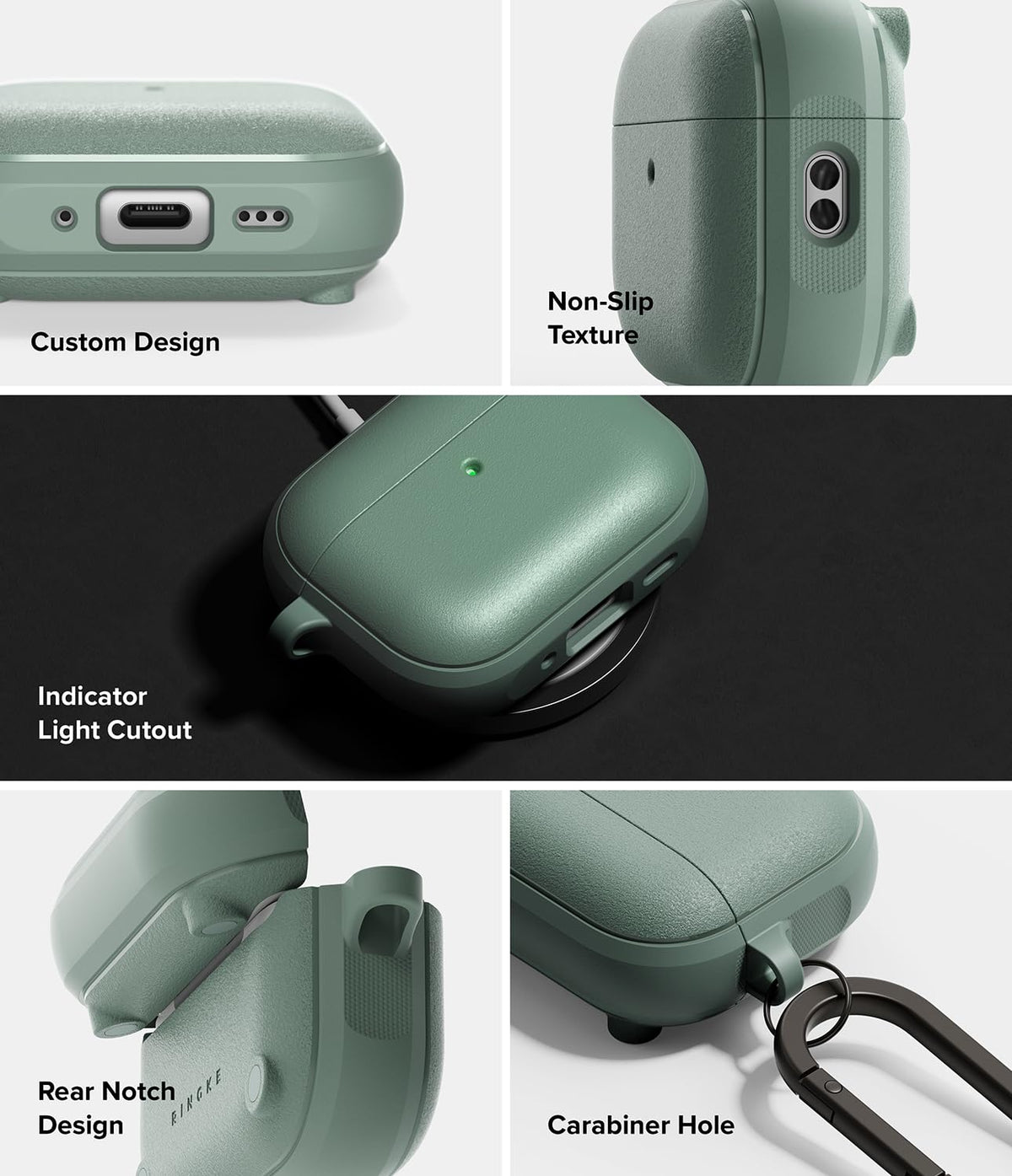 Ringke Onyx Magnetic held in hand demonstrating soft-touch comfortable feel