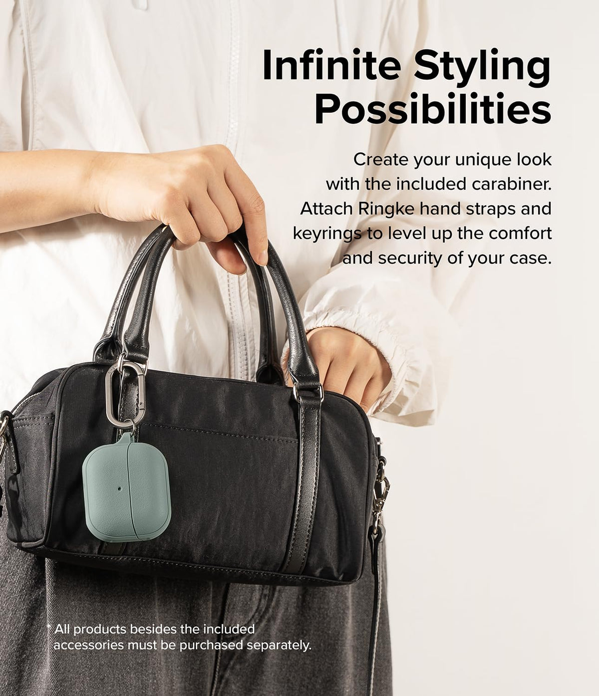 Ringke Onyx Magnetic clipped inside a backpack pocket for everyday travel convenience