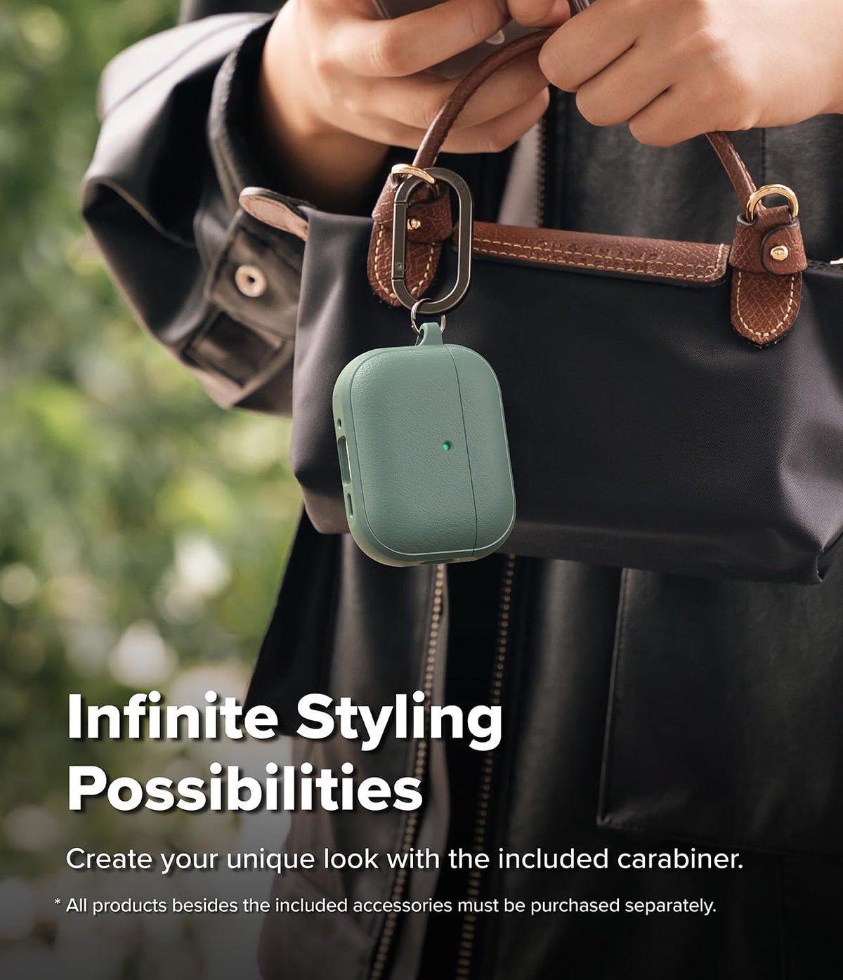 Ringke Onyx Magnetic beside keys to show compact size and portability