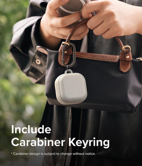 Ringke Onyx clipped to a backpack pocket showing secure on-the-go use