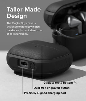 Ringke Onyx retail box packaging showing included carabiner and lightweight design