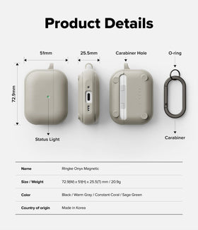 Ringke Onyx next to keys showing compact size and pocket-friendly scale