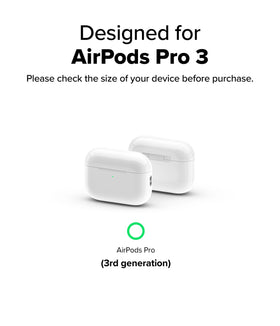 Ringke Onyx open lid showing AirPods Pro 3 fit and secure seating