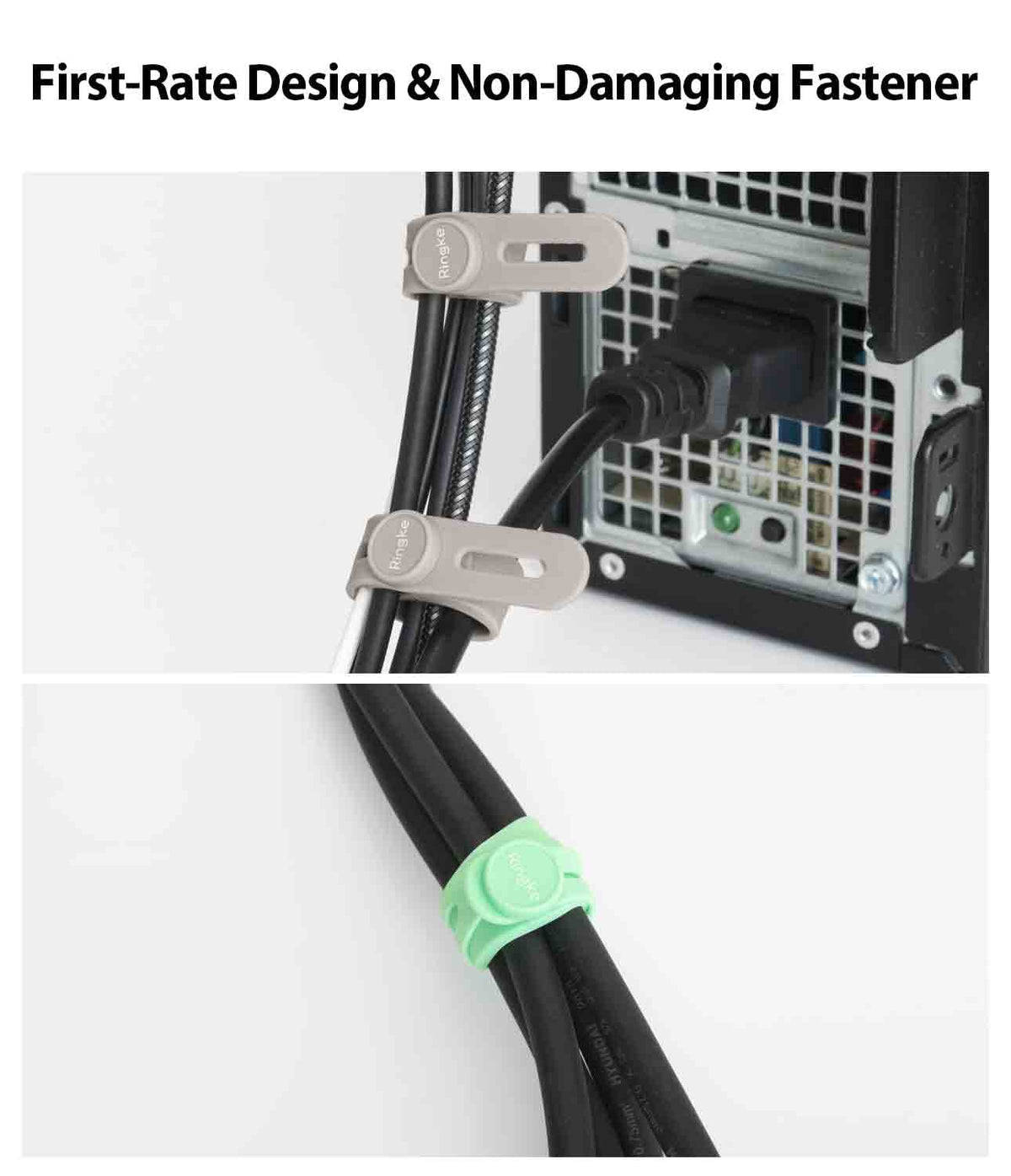 Durable silicone grips cords securely for home, office, or travel