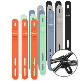 Ringke silicone cable ties for flexible cord management on desks and setups