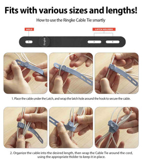 Lightweight 0.1 oz Ringke ties stay unobtrusive in any setup