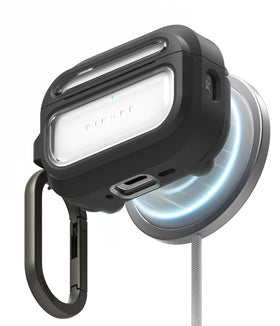 Ringke UX Magnetic AirPods Pro 3 case front view offers clear protection and quick access