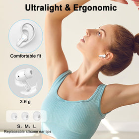 Rinsmola G21Pro lightweight earbuds weighing 3.6g each