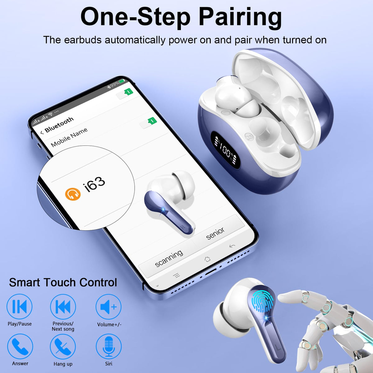 Rinsmola touch controls enable hands-free control during workouts