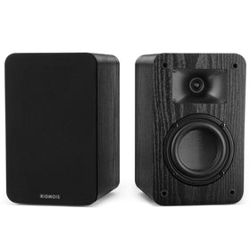 RIOWOIS passive bookshelf speaker front view showing compact design for living rooms