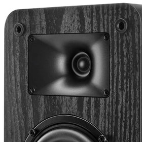 RIOWOIS speaker side view highlighting sleek wood grain finish for stylish decor