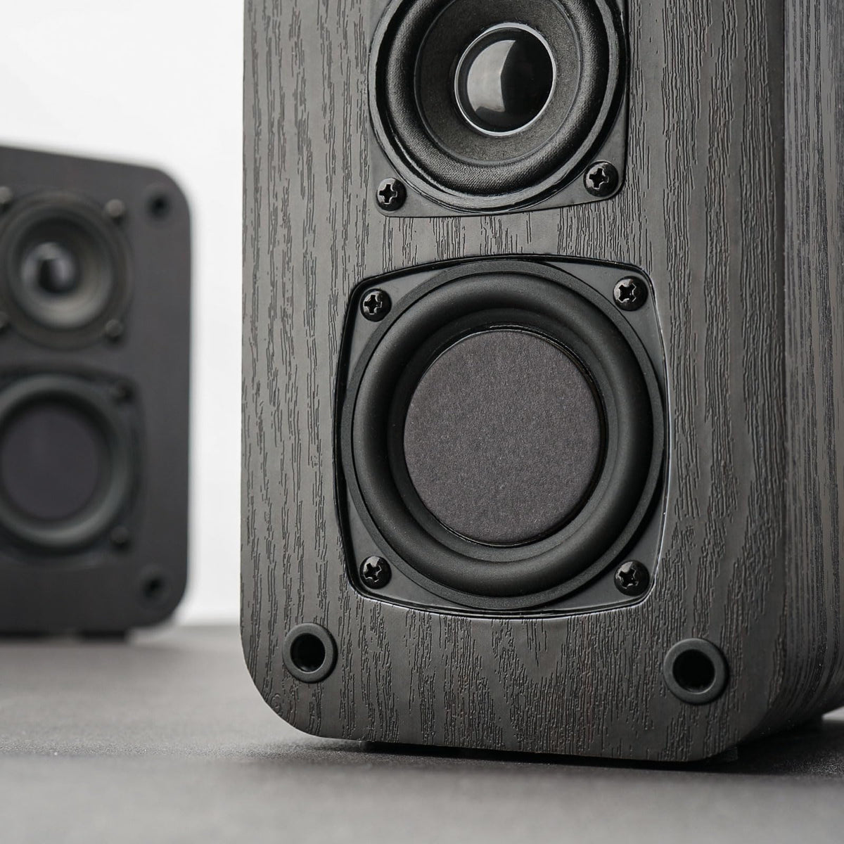 RIOWOIS woofer and tweeter detail demonstrating clear two-way sound separation