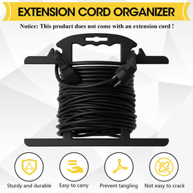 Ripeng reel with wound extension cord ready to deploy for quick use