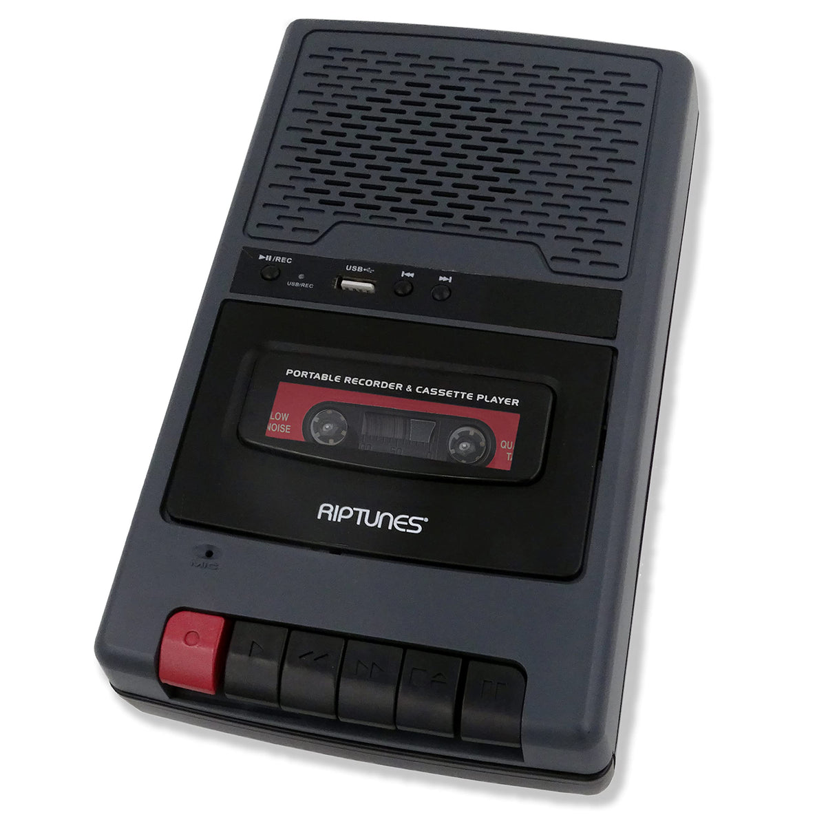 Riptunes in use with headphones demonstrating private listening benefit