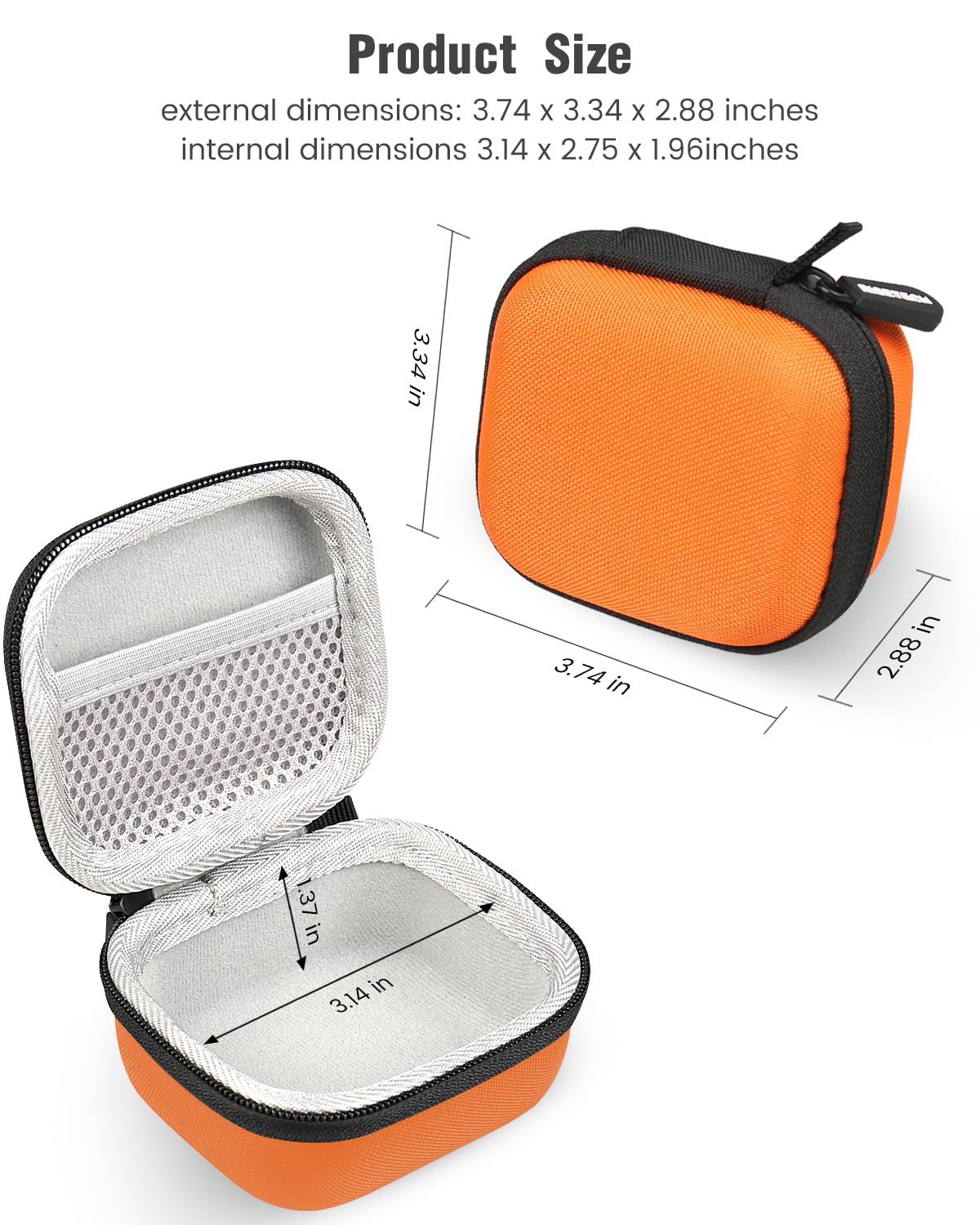RISETECH case clipped to backpack for hands-free travel convenience