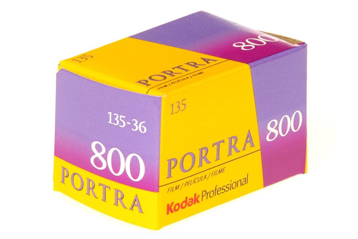 Ritz Camera Kodak Portra 800 film leader closeup highlighting texture and handling