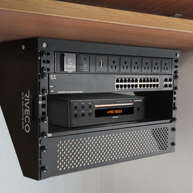 RIVECO 5U rack assembly in progress with quick setup visual