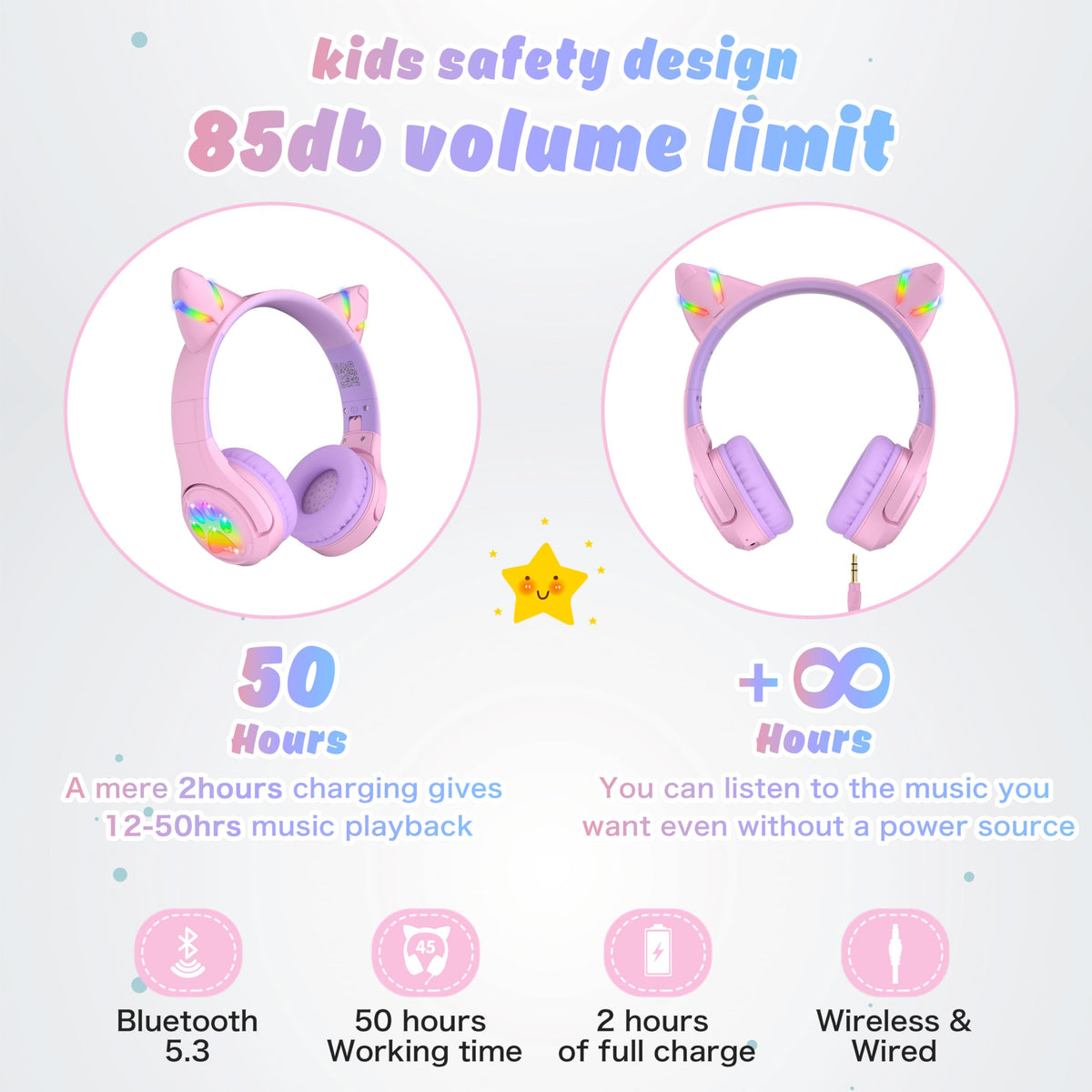 Riwbox CF9 detachable audio cable for flexible wired listening