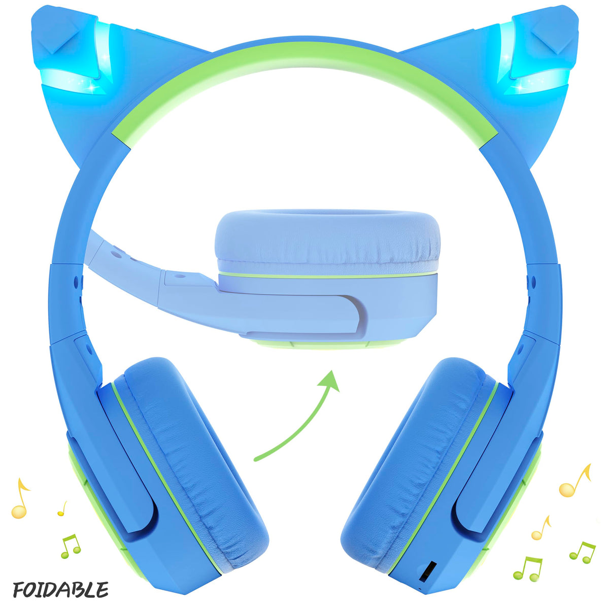 Soft skin-friendly ear cushions for comfortable wear during long sessions.