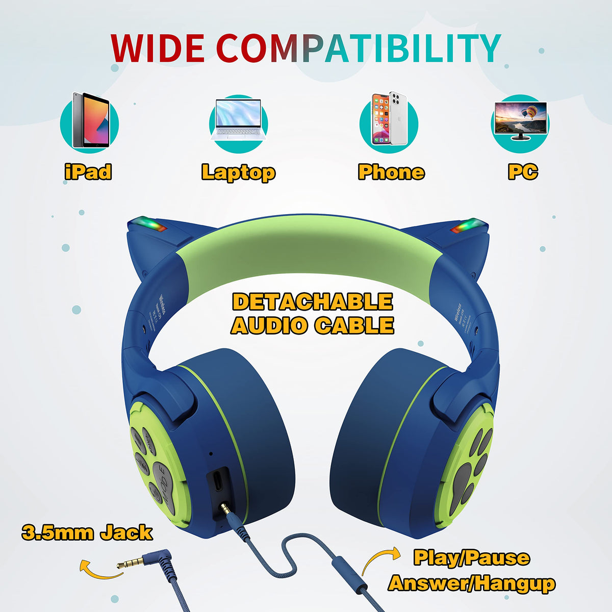 Riwbox CF9 skin-friendly surface with breathable ear cushions