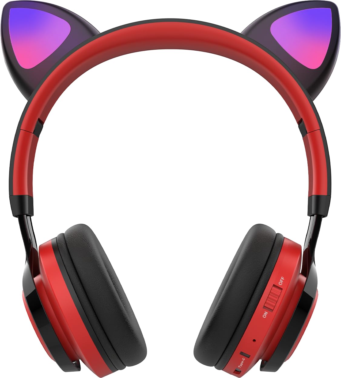 Riwbox CT-7 cat-ear LED detail highlighting playful lights and eye-catching look