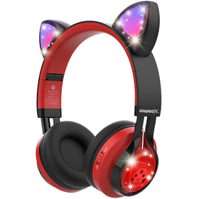 Riwbox CT-7 front view showing red and black design and cat face logo, stylish comfort
