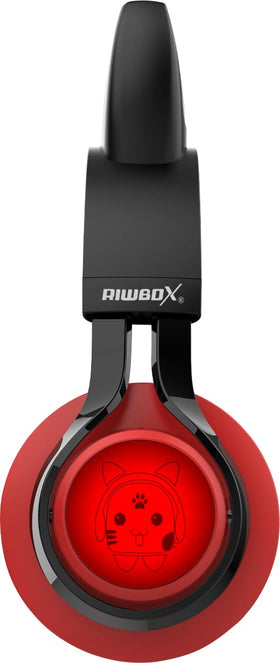 Riwbox CT-7 glowing LED ears in low light for fun ambiance and visibility