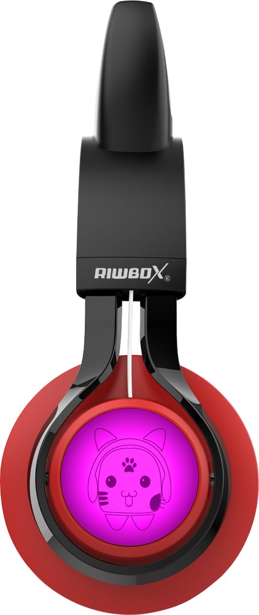 Riwbox CT-7 beside smartphone and laptop showing multi-device Bluetooth compatibility