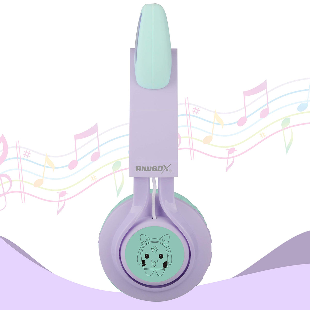 Riwbox controls close view showing easy play, skip, and volume adjustment benefits