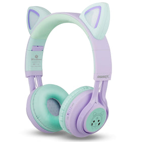 Riwbox earcup glowing logo detail highlighting visual appeal and easy recognition
