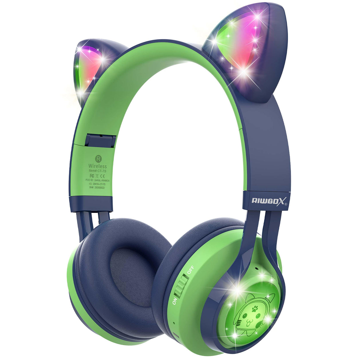Riwbox CT-7S front view showing green navy design and playful look