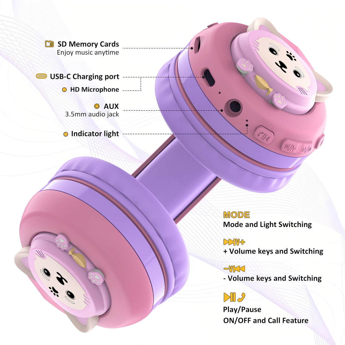 Riwbox cushioned earcup close-up showing soft padding for comfortable wear