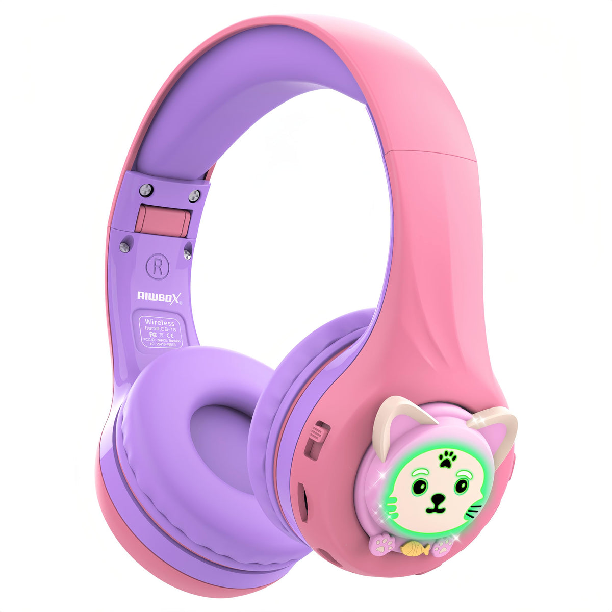 Riwbox CB-7S front view showing pink purple design and kid-friendly shape for fun