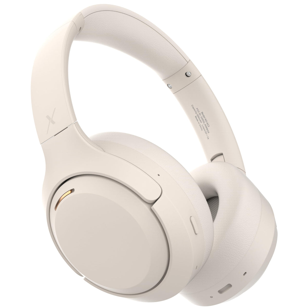 Riwbox Hybrid ANC headphones white side view highlighting sleek silhouette and comfort