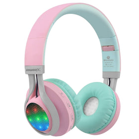 Riwbox WT-7S front view showing pink and green lights and joyful design benefits