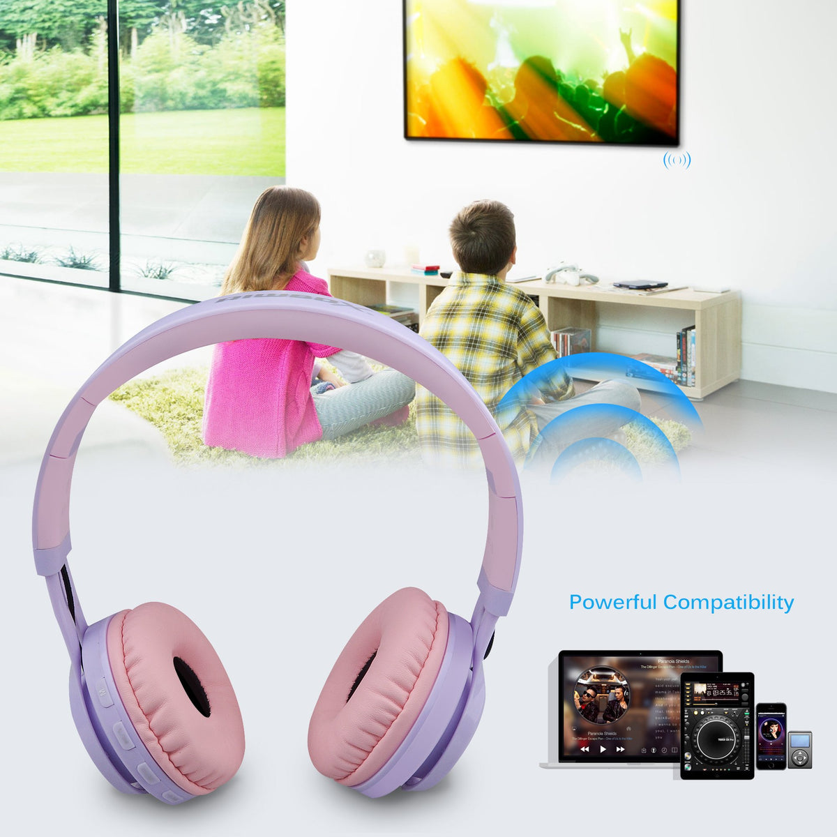 Purple color adds a fun, kid-friendly look
