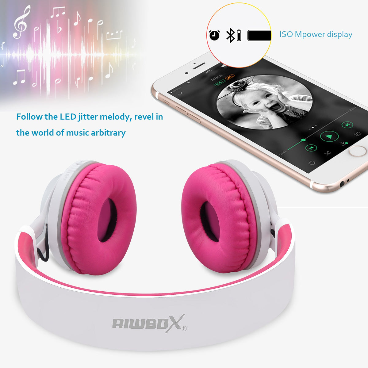 Riwbox WT-7S earcup padding close-up showing comfort for long wear